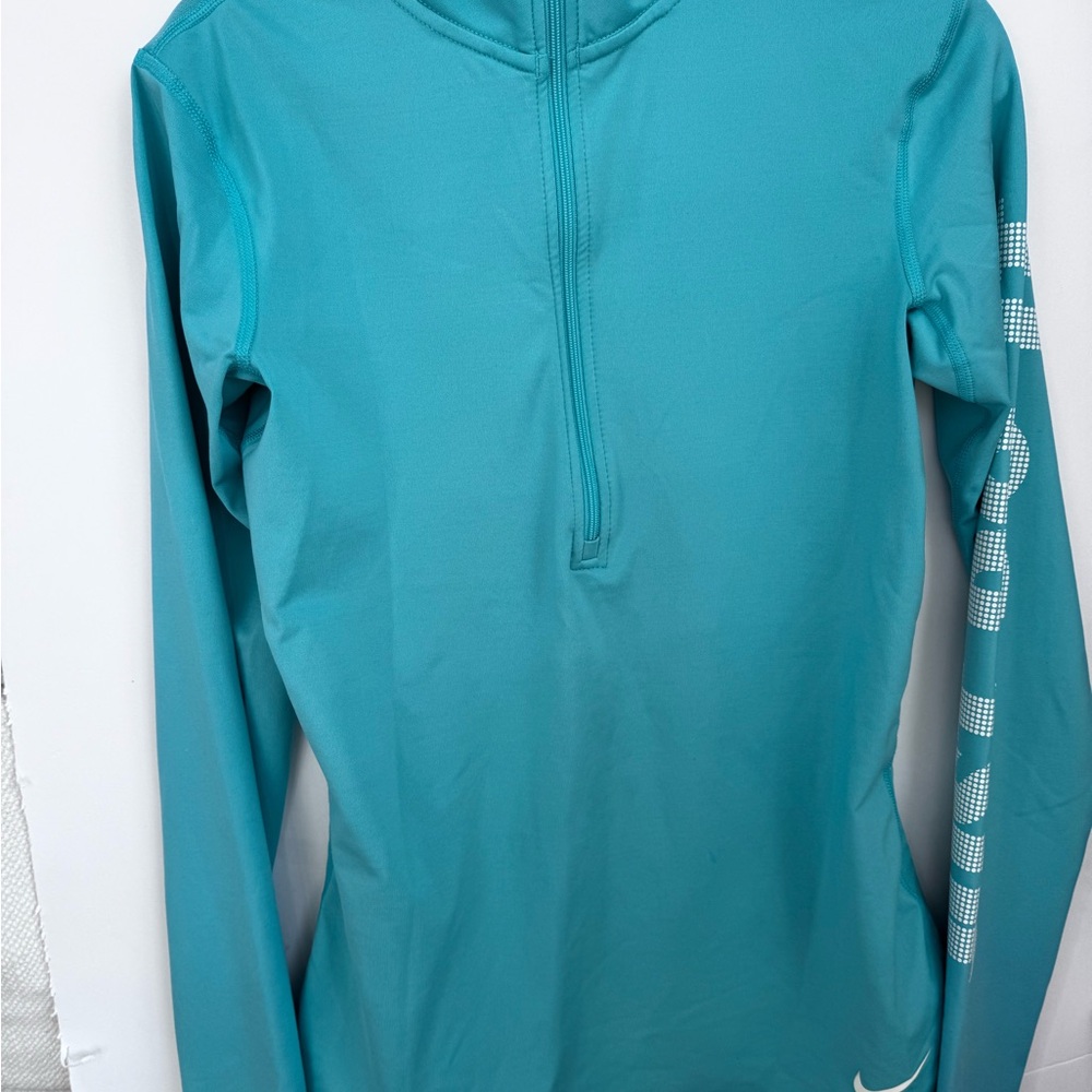 Nike Teal Long Sleeve Swim Top